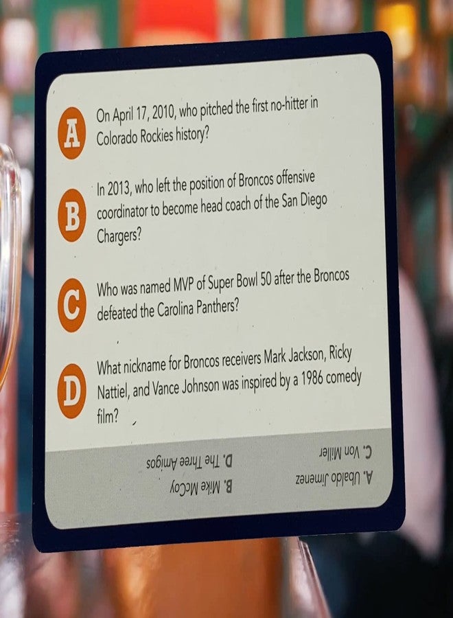 You Gotta Know لعبة معلومات رياضية عامة - يجب أن تعرف دنفر - Image 4